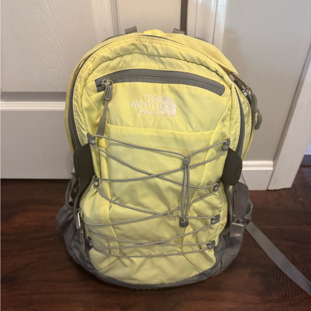 The North Face Lemon and Charcoal Backpack